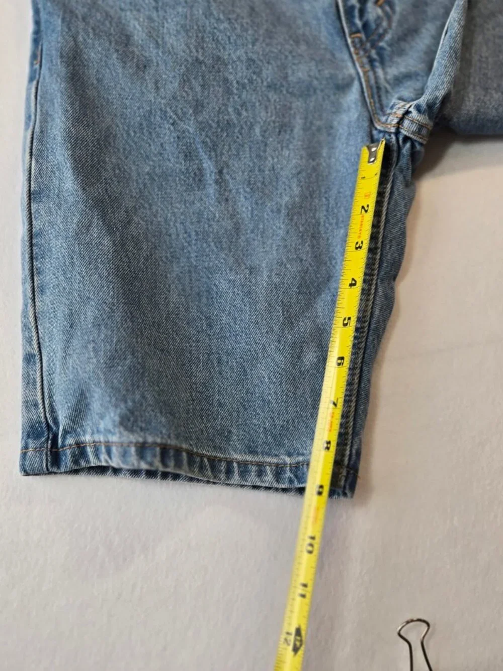 Levi's 405 Men's Denim Shorts W30 Light Wash Cotton 5 Pocket Zip  Mens 30 W (B5)